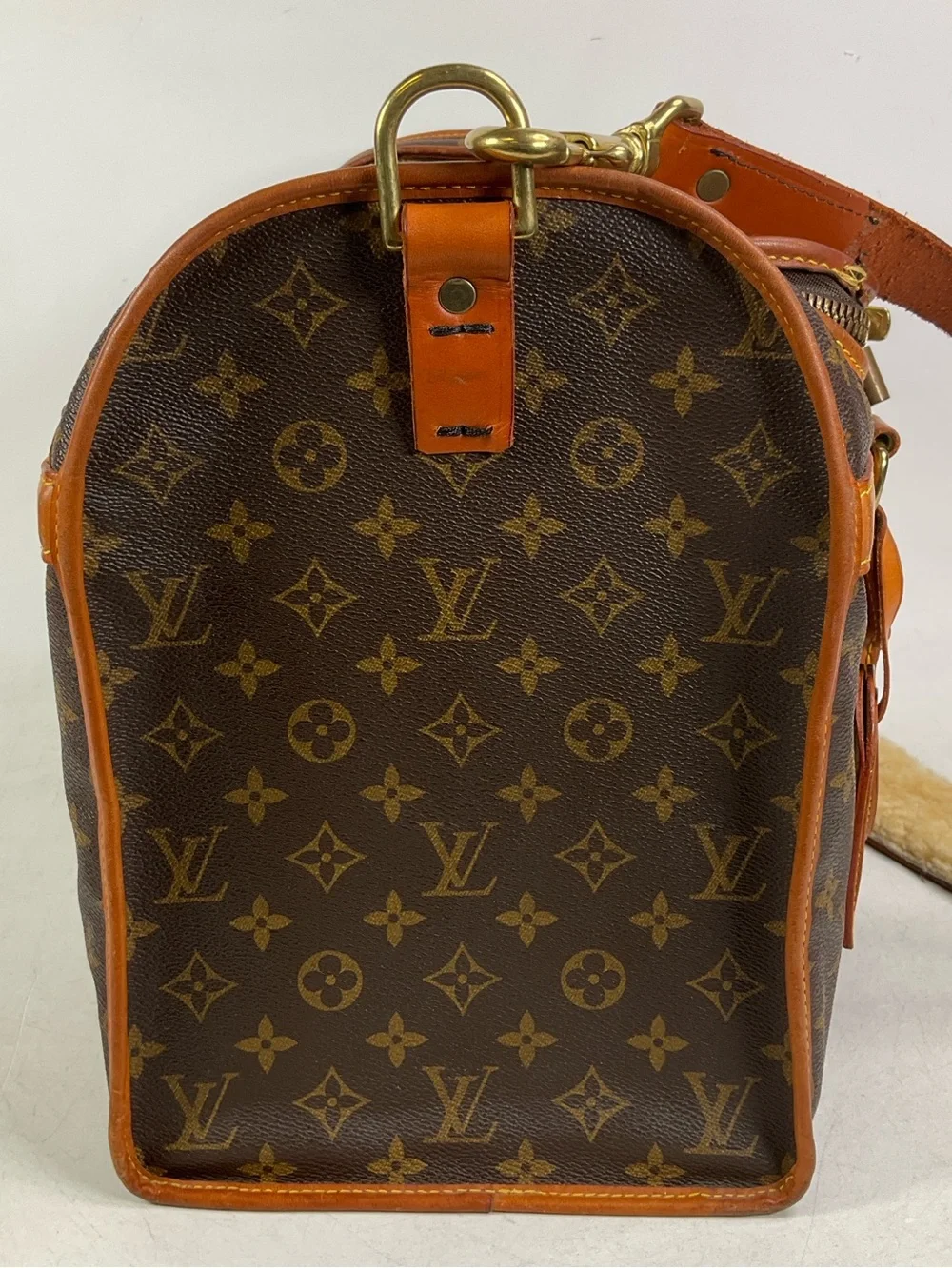Louis Vuitton Monogram Sac Chien 40 Pet Carrier Dog Bag With Shoulder Strap